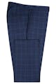 InStitchu Collection Walker Blue Glen Plaid Wool Pants