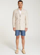 InStitchu Collection The Kalahari Beige Linen Safari Jacket