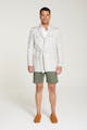 InStitchu Collection The Namib Pale Grey Linen Safari Jacket