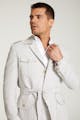InStitchu Collection The Namib Pale Grey Linen Safari Jacket