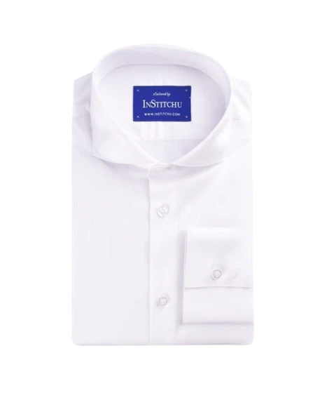 InStitchu Collection White Stripes Easy Iron Cotton