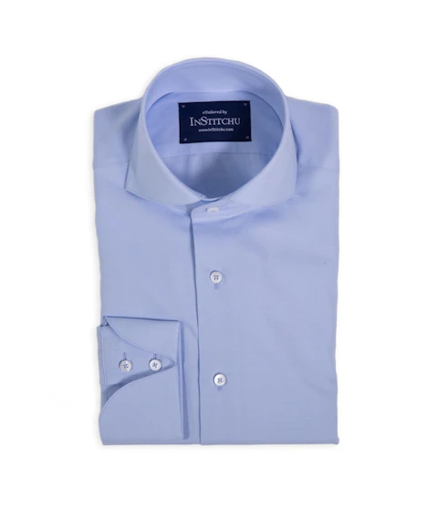 Powder Blue Cutaway Shirt