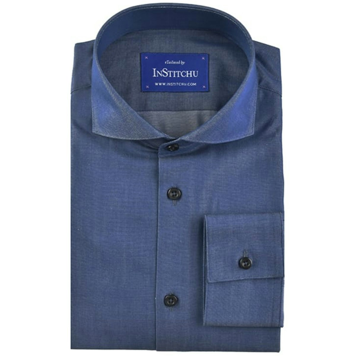 InStitchu Collection Royal Blue Chambray Cotton
