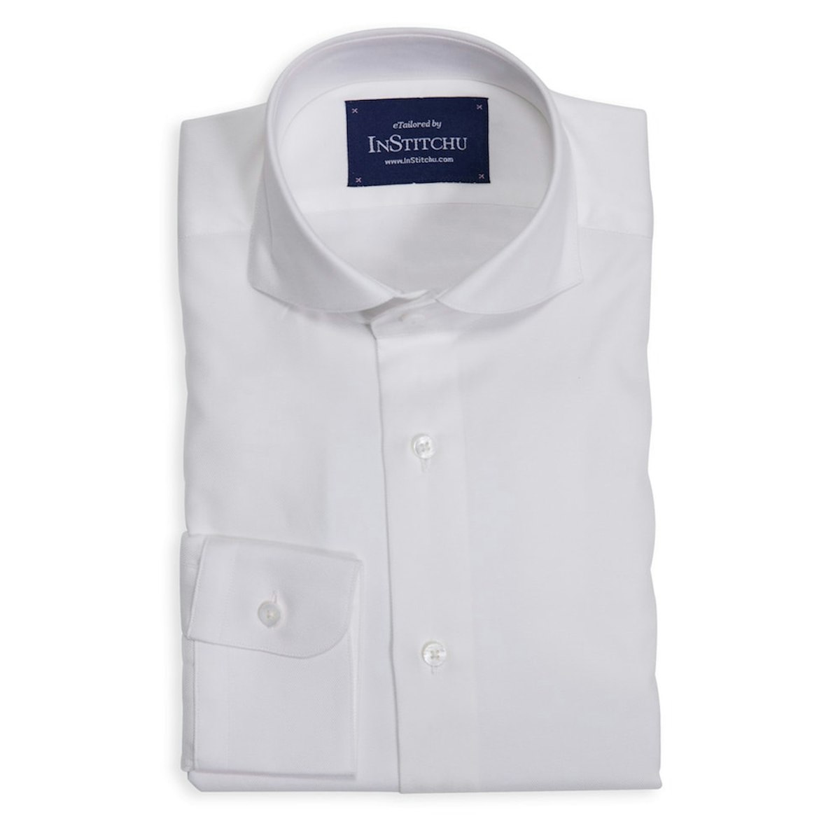 Plain White Cutaway Shirt