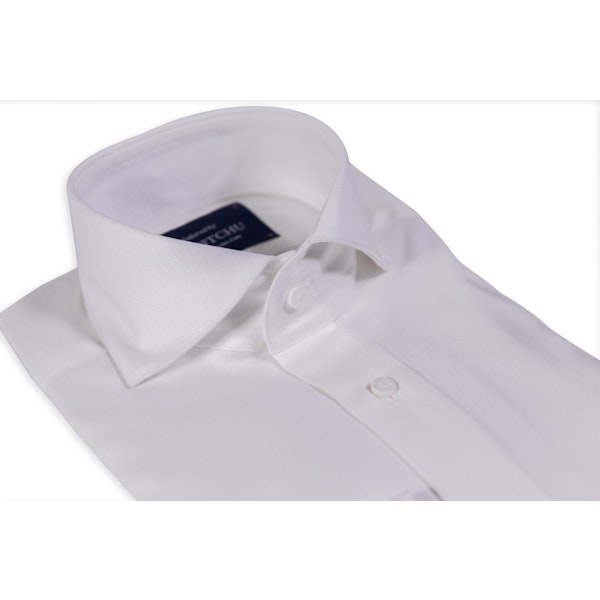 Plain White Cutaway Shirt