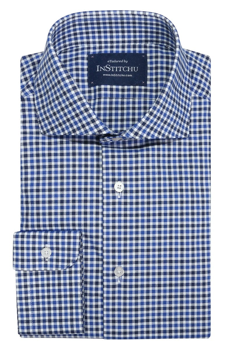 InStitchu Collection Langford Blue Check Shirt