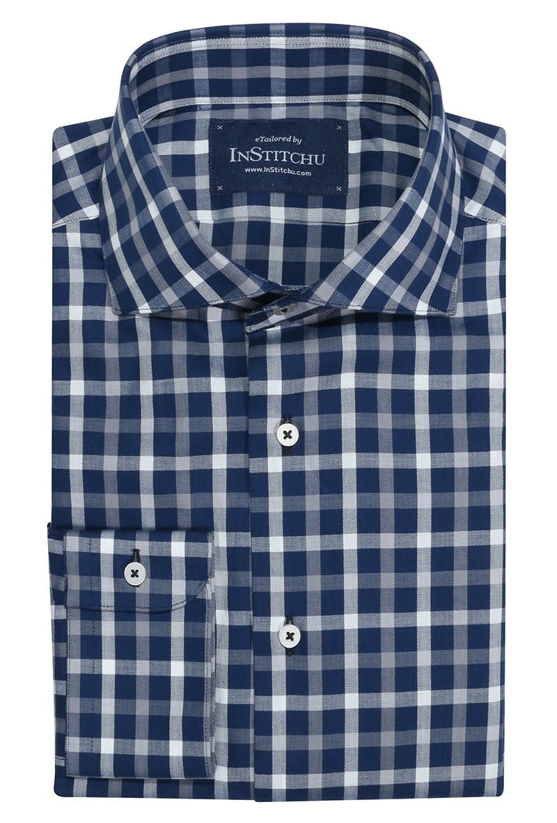InStitchu Collection Moorooka Blue Check Shirt