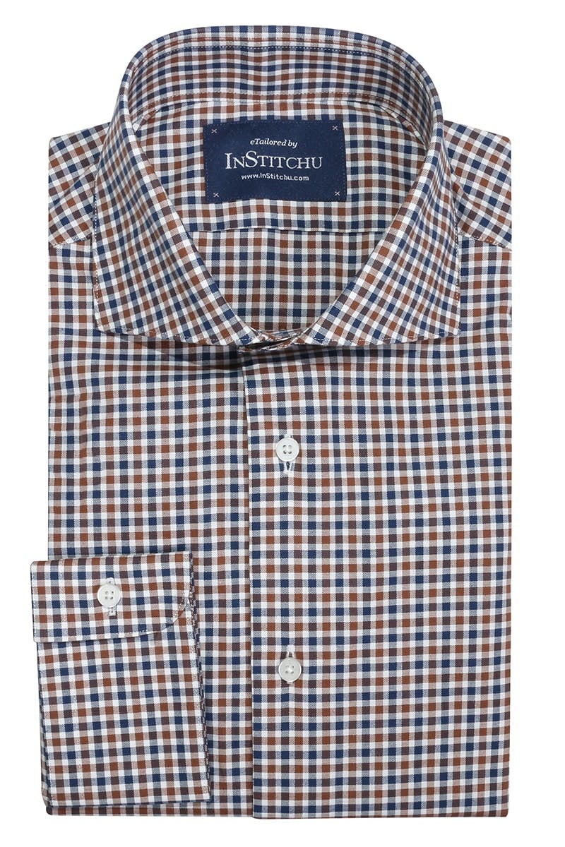 InStitchu Collection Oxley Blue Check Shirt