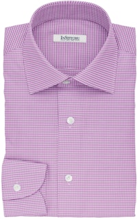 InStitchu Collection The Augustine Violet Gingham Check Cotton Shirt