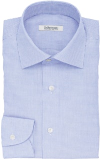 InStitchu Collection The Austen Blue and White Pincheck Cotton Shirt