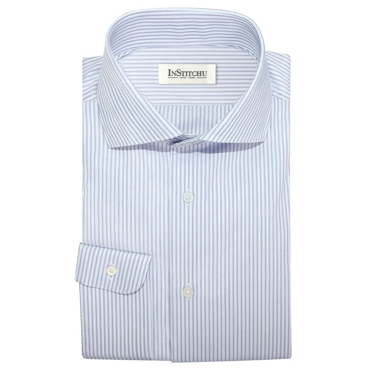 InStitchu Collection The Bassett Lavender Stripe Shirt