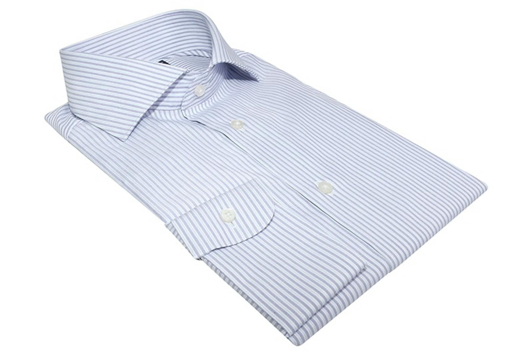 InStitchu Collection The Bassett Lavender Stripe Shirt