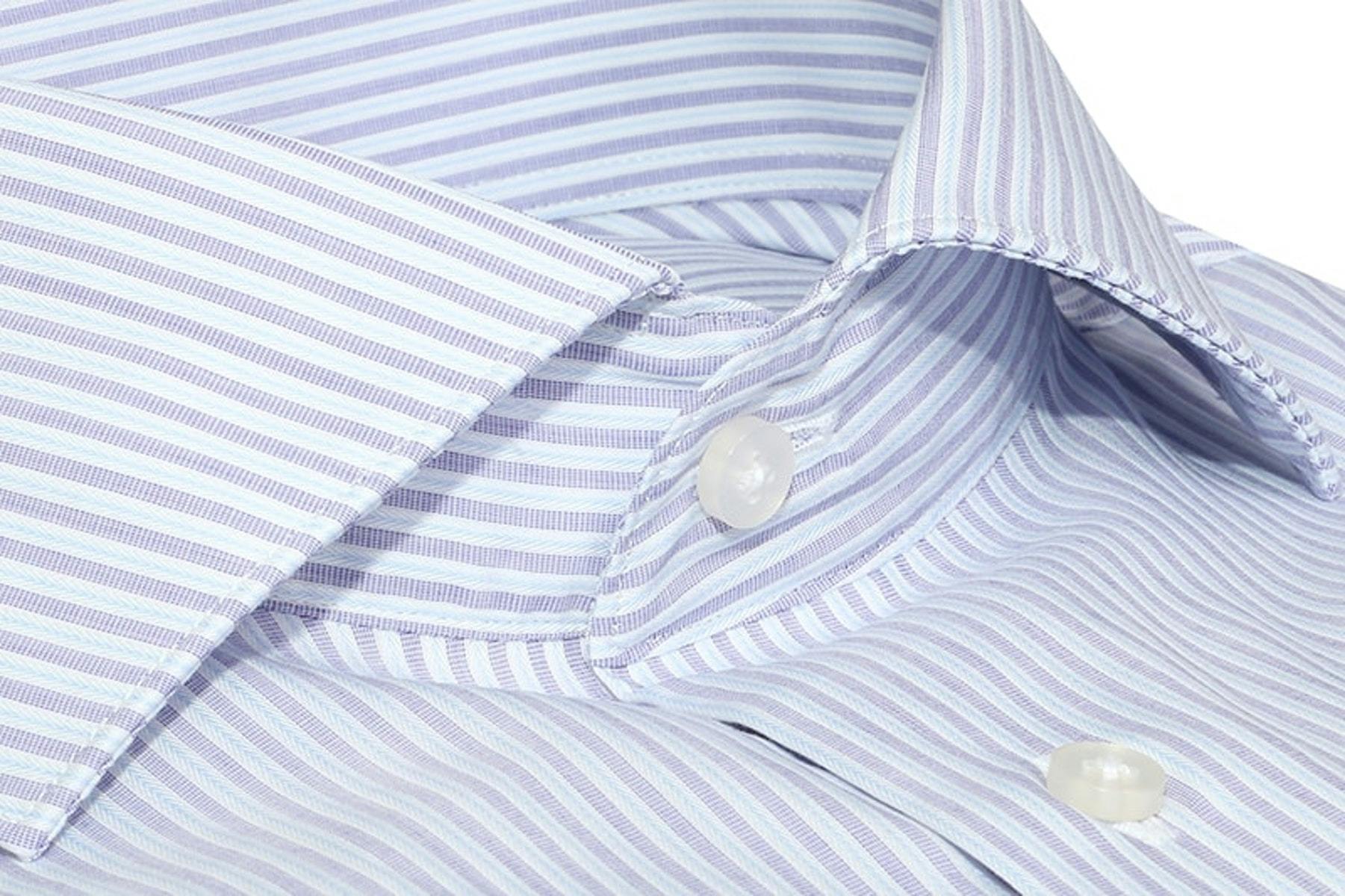 InStitchu Collection The Bassett Lavender Stripe Shirt
