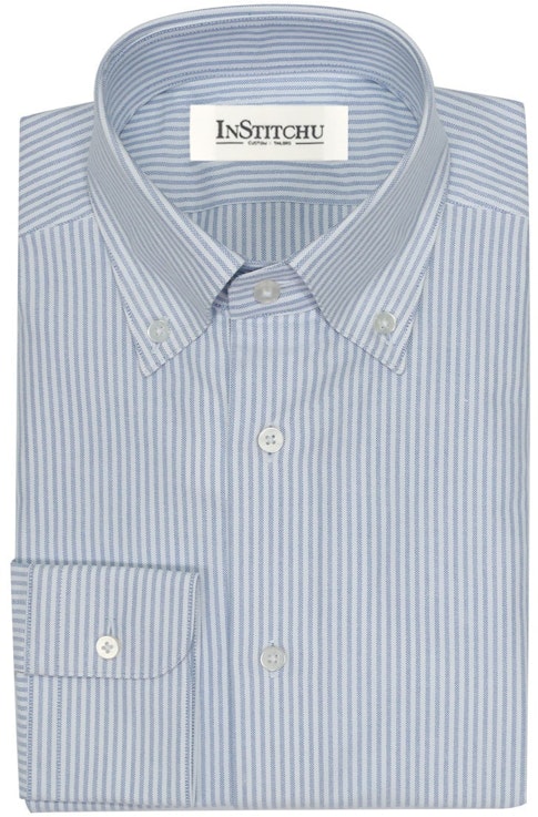 InStitchu Collection The Bathers Blue Striped Shirt
