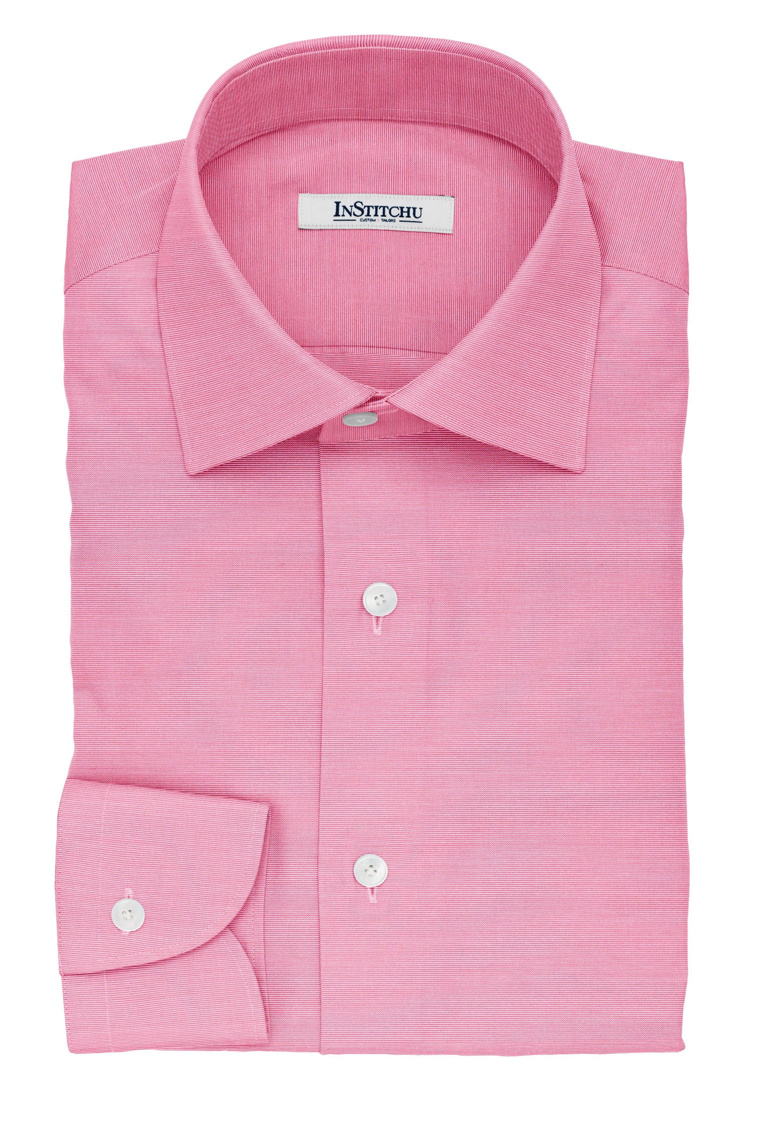 InStitchu Collection The Benson Pink and White Striped Cotton Shirt