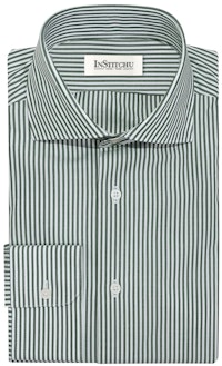 InStitchu Collection The Brosnan Green Stripe Shirt