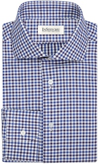 InStitchu Collection The Cedros Blue and Brown Check Shirt