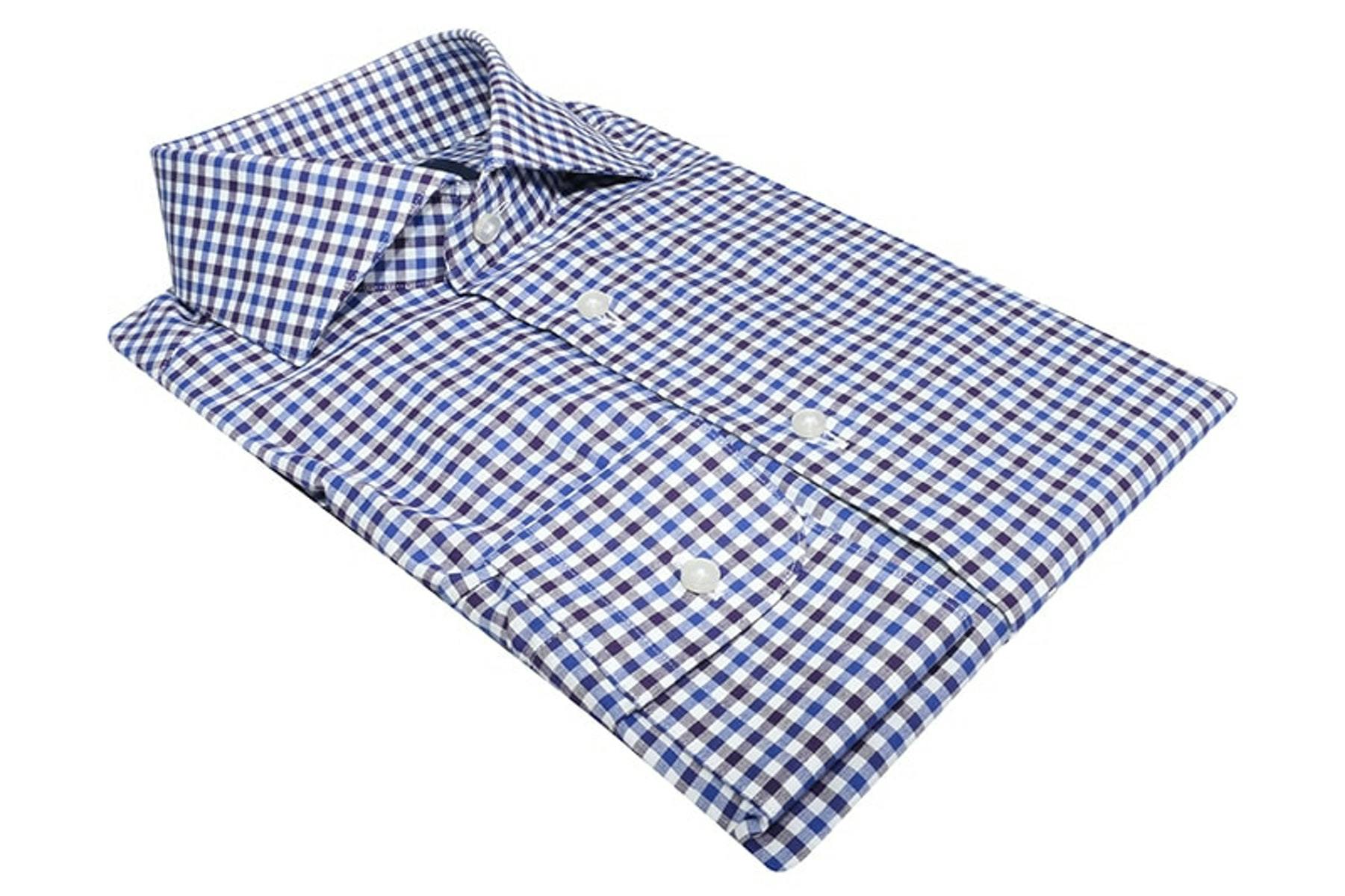InStitchu Collection The Cedros Blue and Brown Check Shirt