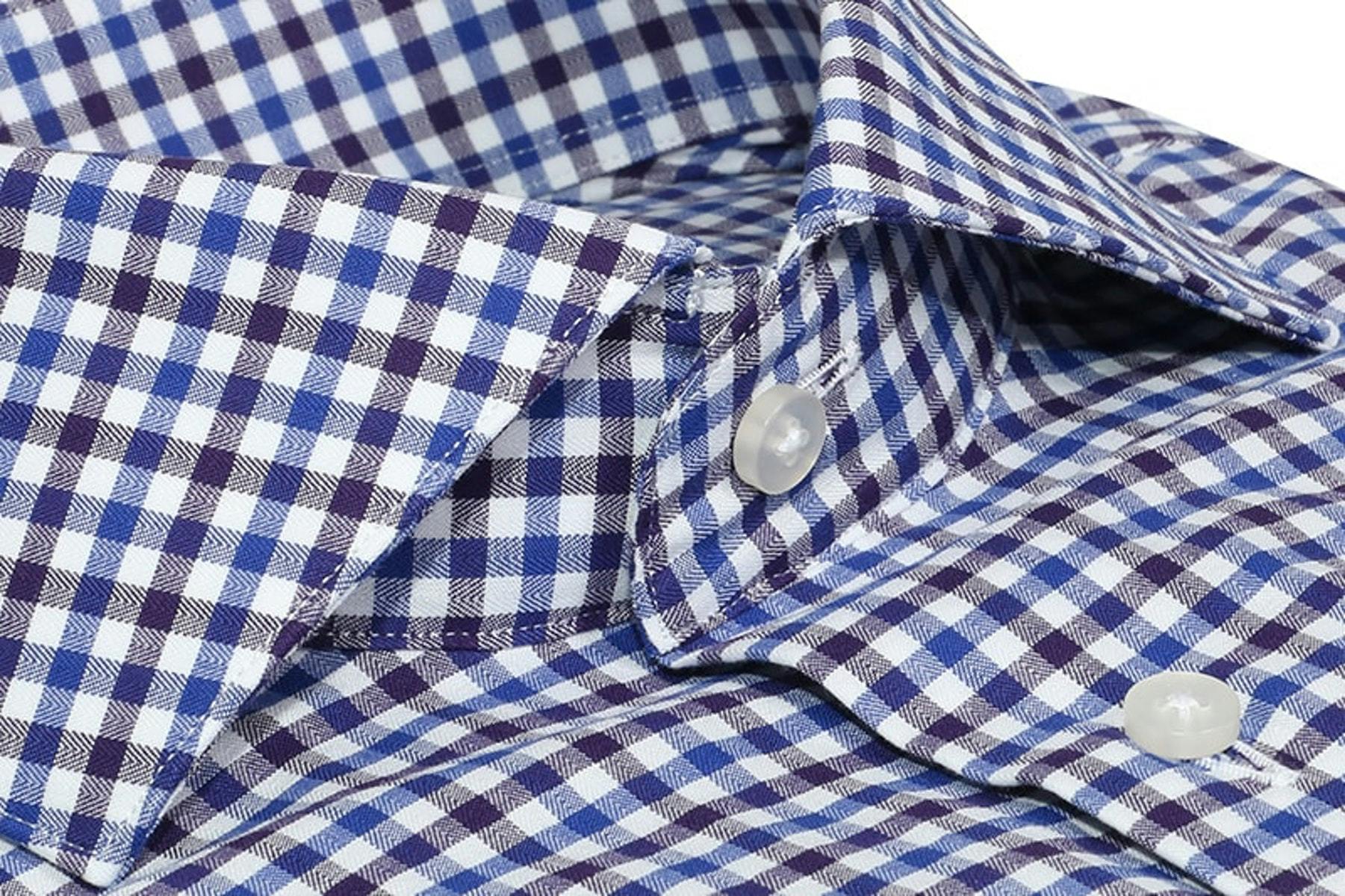 InStitchu Collection The Cedros Blue and Brown Check Shirt
