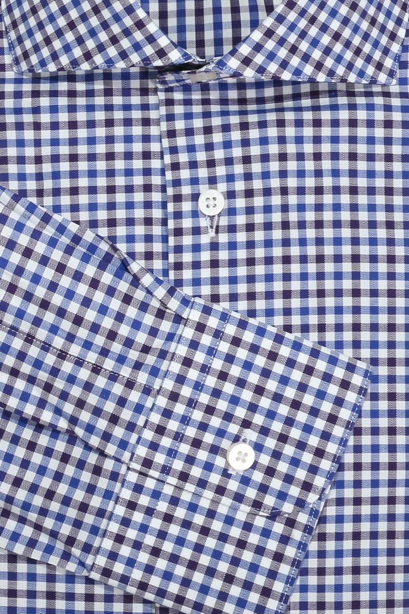 InStitchu Collection The Cedros Blue and Brown Check Shirt