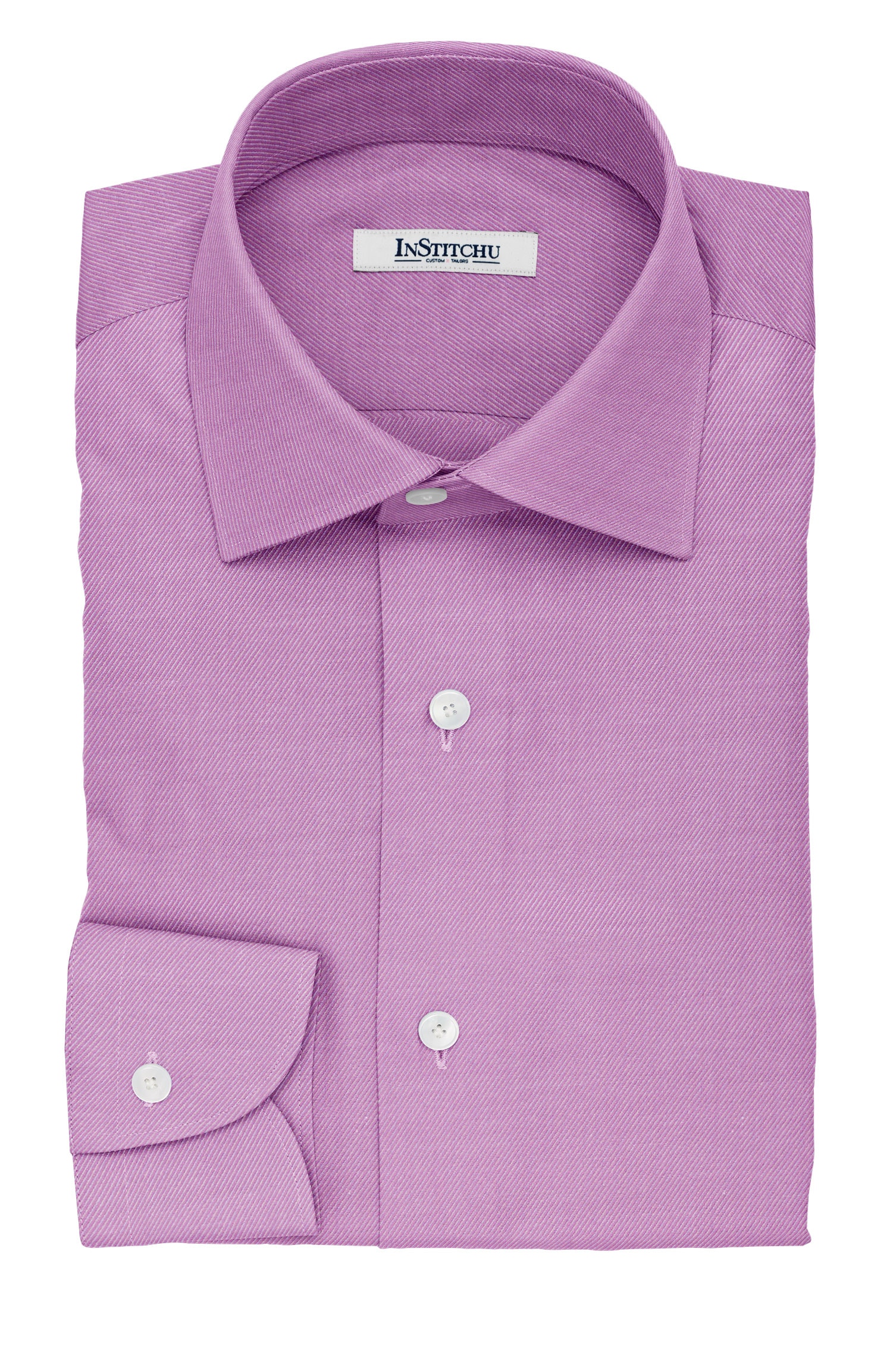 InStitchu Collection The Chesterton Purple and White Striped Cotton Shirt