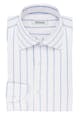 InStitchu Collection The Clancy White and Blue Striped Cotton Blend Shirt
