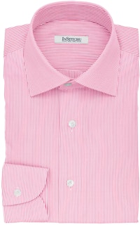 InStitchu Collection The Coleridge Pink and White Striped Cotton Shirt