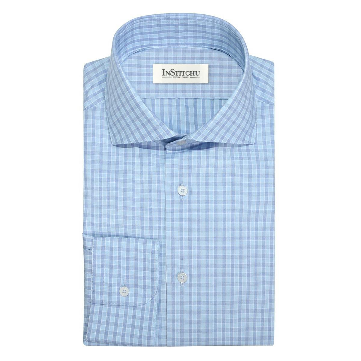 InStitchu Collection The Coolum Blue and Purple Check Shirt