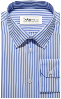 InStitchu Collection The Cottesloe Blue Striped Shirt