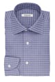 InStitchu Collection The Dante Blue Glen Plaid Cotton Shirt