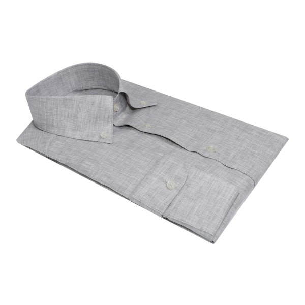 InStitchu Collection The Del Mar Grey Linen Shirt