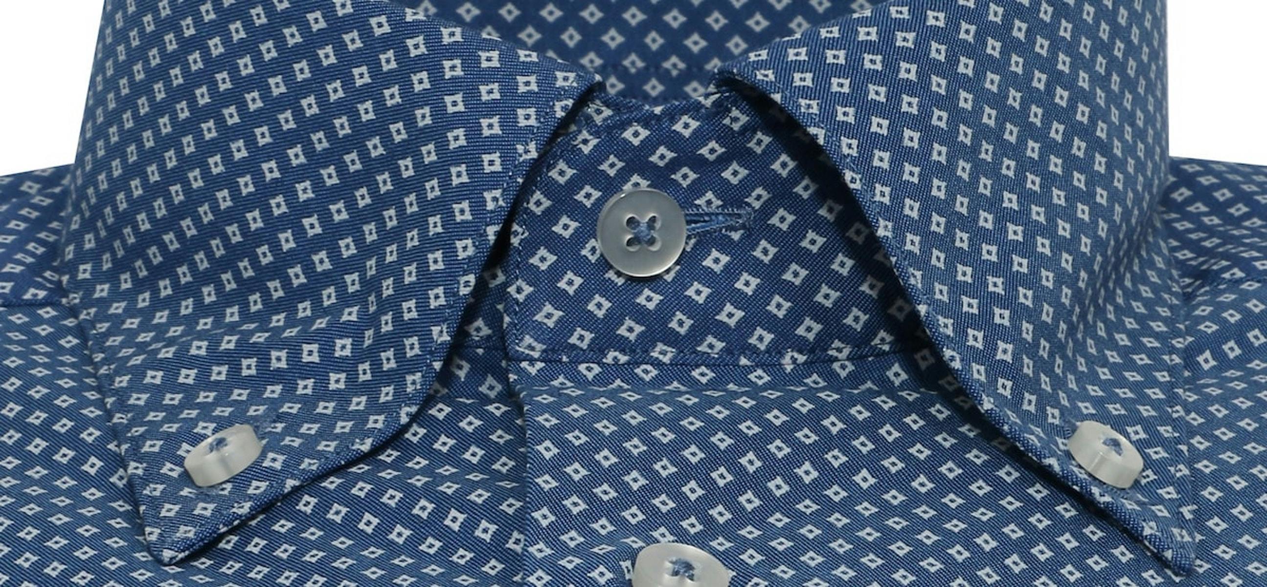 InStitchu Collection The Dumas Blue Print Shirt