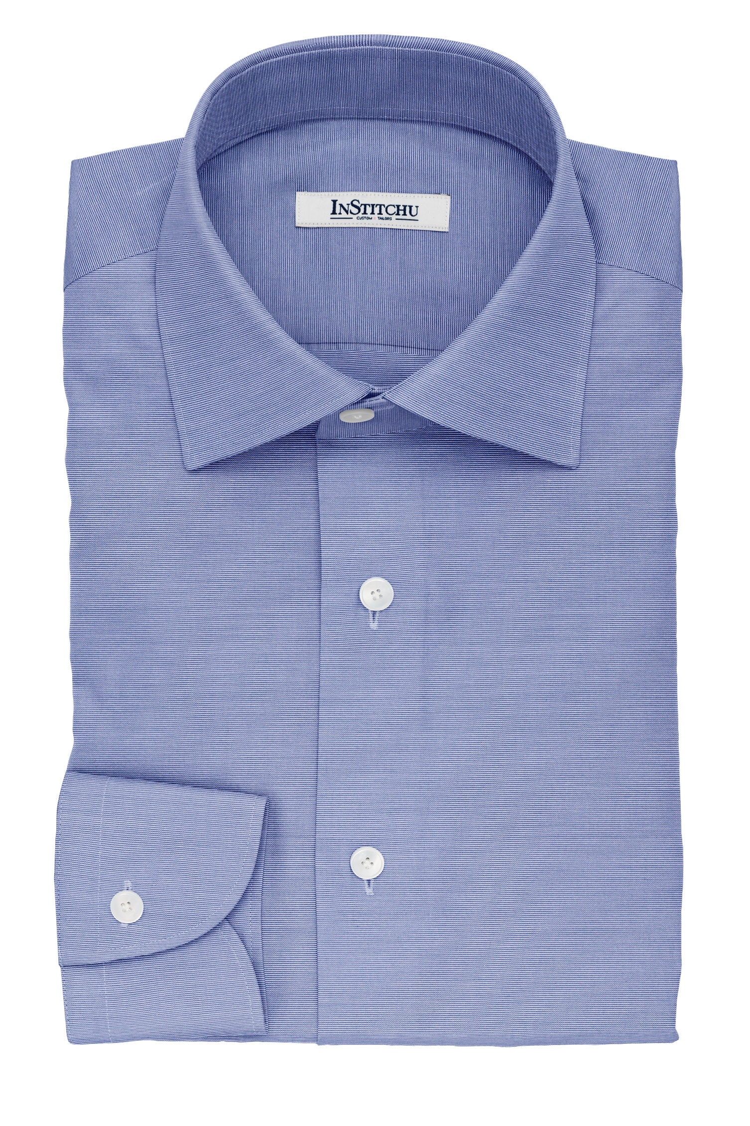 InStitchu Collection The Freemantle Blue and White Striped Cotton Shirt