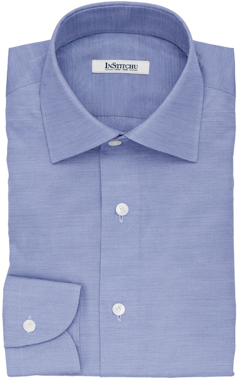 InStitchu Collection The Freemantle Blue and White Striped Cotton Shirt