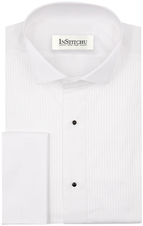 InStitchu Collection The Gallego White Pleated Shirt