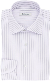 InStitchu Collection The Gilligan Navy and White Pinstripe Cotton Shirt