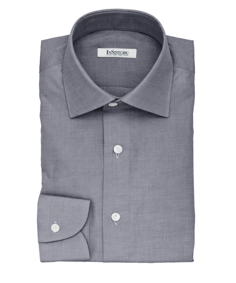 InStitchu Collection The Grasso Grey Cotton Shirt