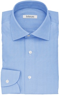 InStitchu Collection The Joyce Blue and White Herringbone Cotton Shirt