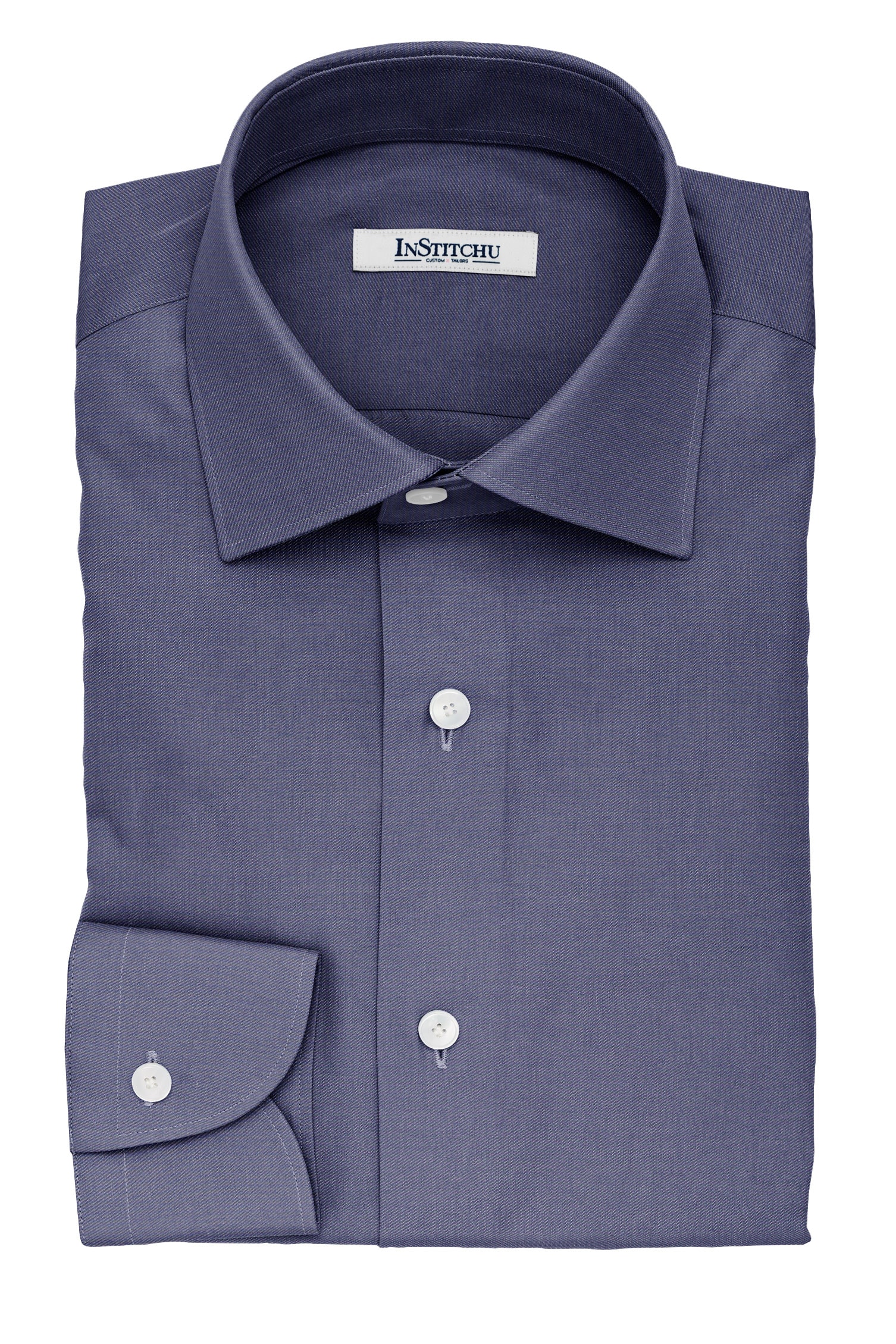 InStitchu Collection The Kafka Denim Blue Non-Iron Cotton Shirt