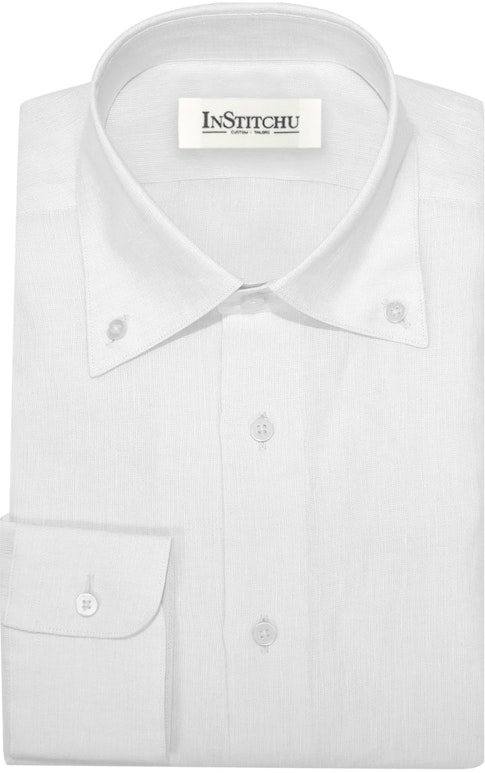 InStitchu Collection The Kailua White Linen Shirt