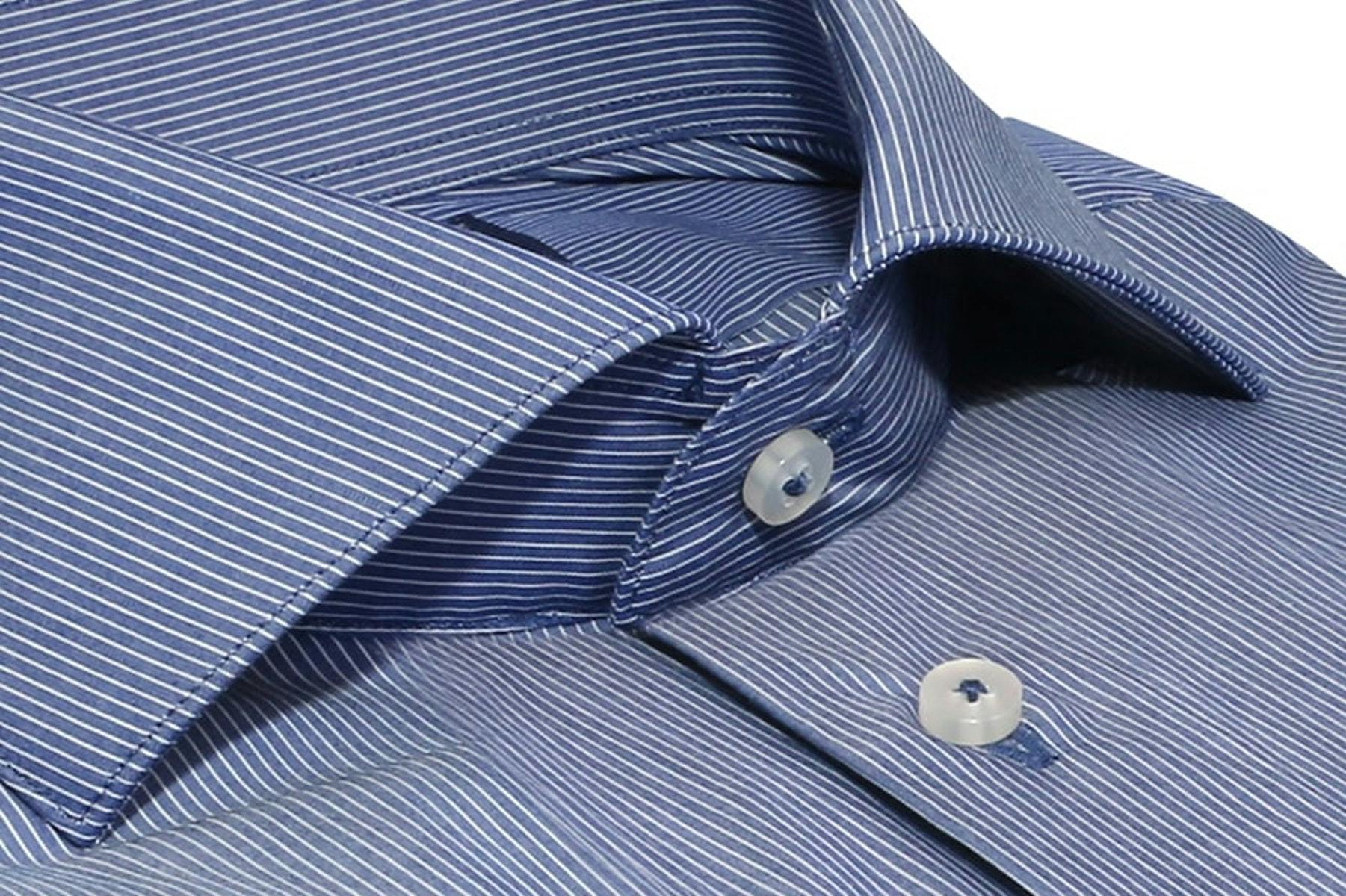 InStitchu Collection The Kings Blue Striped Shirt