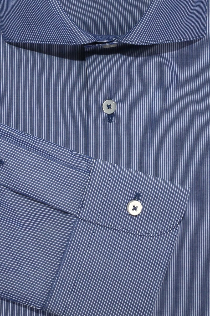 InStitchu Collection The Kings Blue Striped Shirt