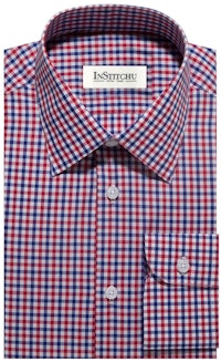 InStitchu Collection The Kure Red, White and Blue Check Shirt