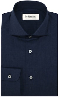 InStitchu Collection The Marley Blue Plain Shirt