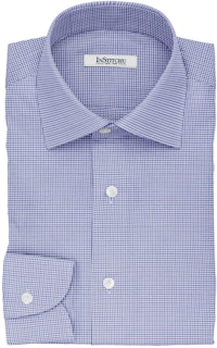 InStitchu Collection The Milton Blue and Navy Plaid Cotton Shirt