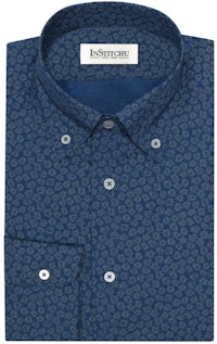 InStitchu Collection The Mindil Blue Print Shirt