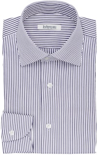 InStitchu Collection The Potter Navy and White Striped Cotton Shirt