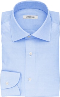 InStitchu Collection The Scalfaro Blue Cotton Shirt