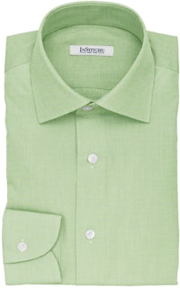 InStitchu Collection The Seneca Green Pinpoint Cotton Oxford Shirt