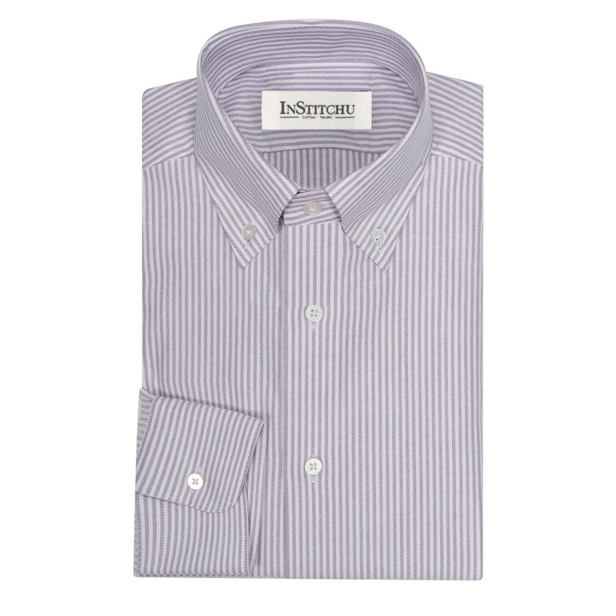 InStitchu Collection The Shell Purple Striped Shirt